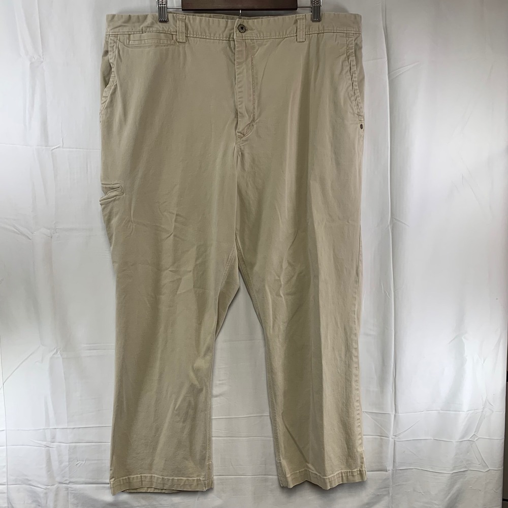 Duluth Trading Co Flex Ballroom Khakis Mens 42x30 Tan Straight Leg Pants